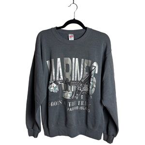 Vintage Soffe Sweats Marines Parris Island Crewneck Sweatshirt